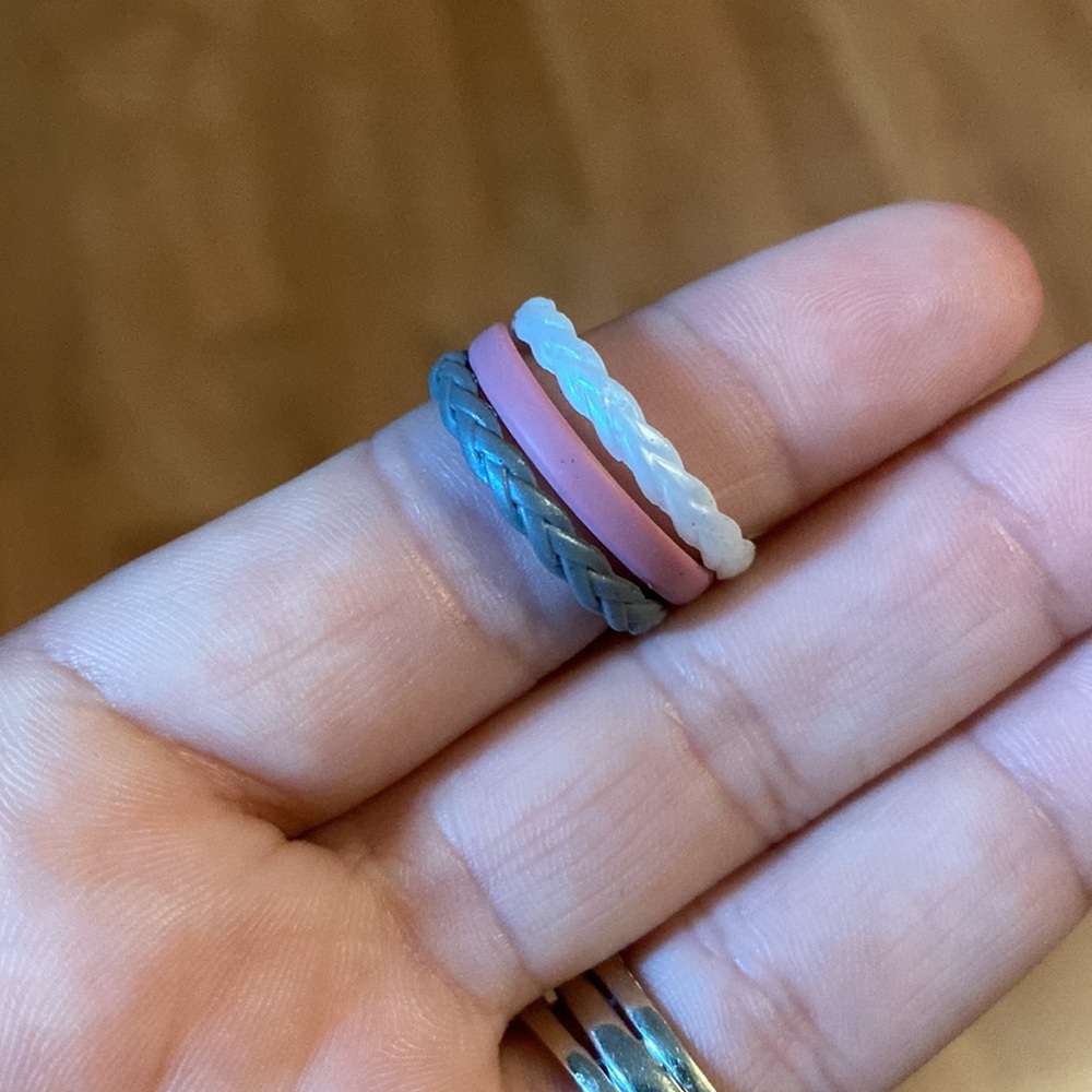 Groovelife Silicon Stackable Ring Set. Size 9. Mu… - image 4